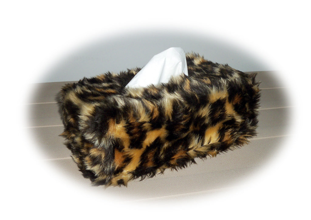 Kim Seybert Bath Giraffe Print Tissue Box Holder - Faux Leather outlet Animal Print